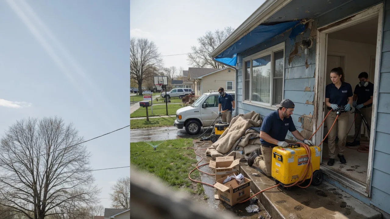 Basement Flood Cleanup in Freelandville, IN near me